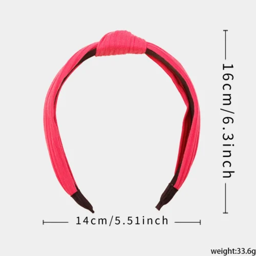 Solid Color Striped Headband