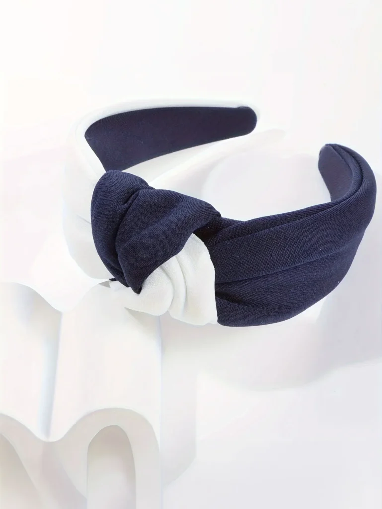 Patchwork solid color headband