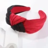 Patchwork solid color headband