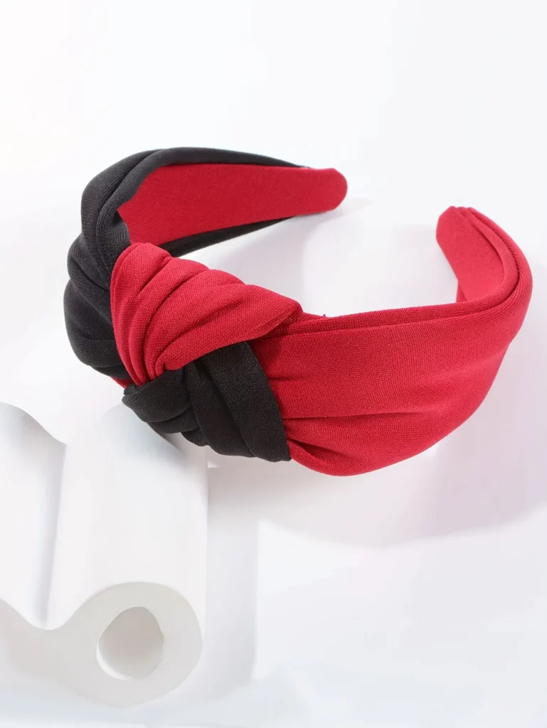 Patchwork solid color headband