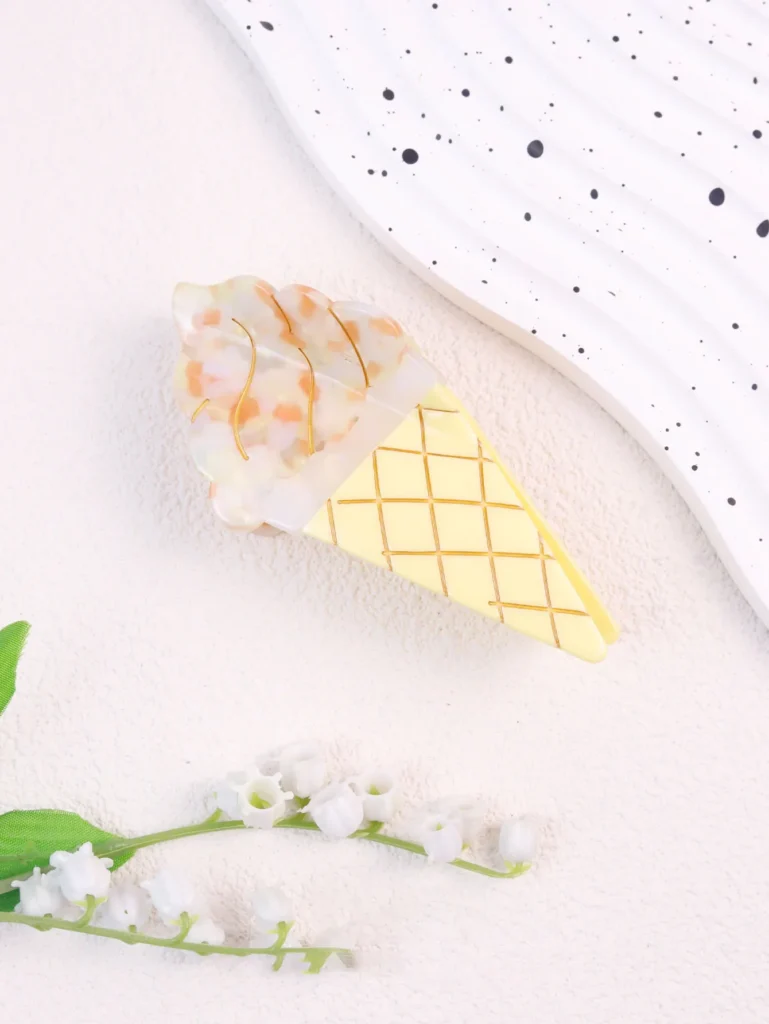 Ice Cream Acetate Hair Clip