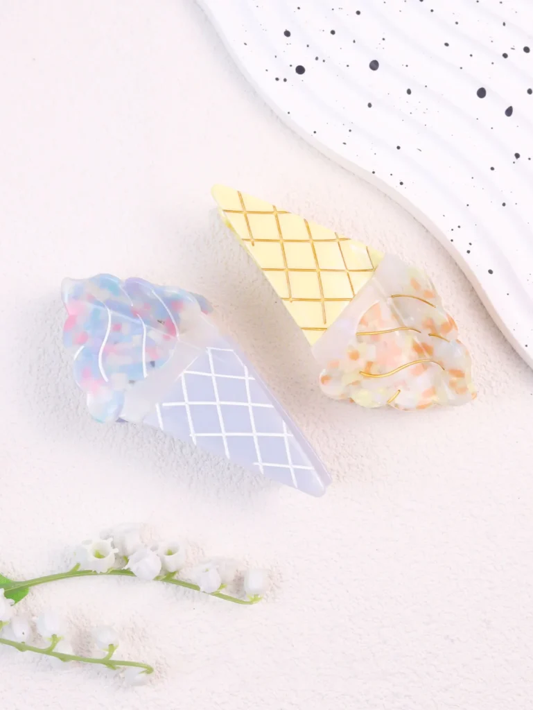 Ice Cream Acetate Hair Clip