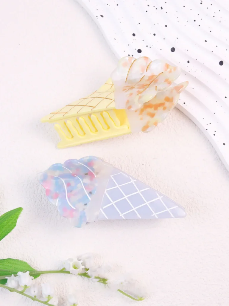 Ice Cream Acetate Hair Clip