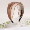 Mesh multi-layer solid color headband