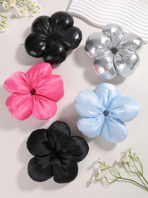 Five-petal flower hair tie