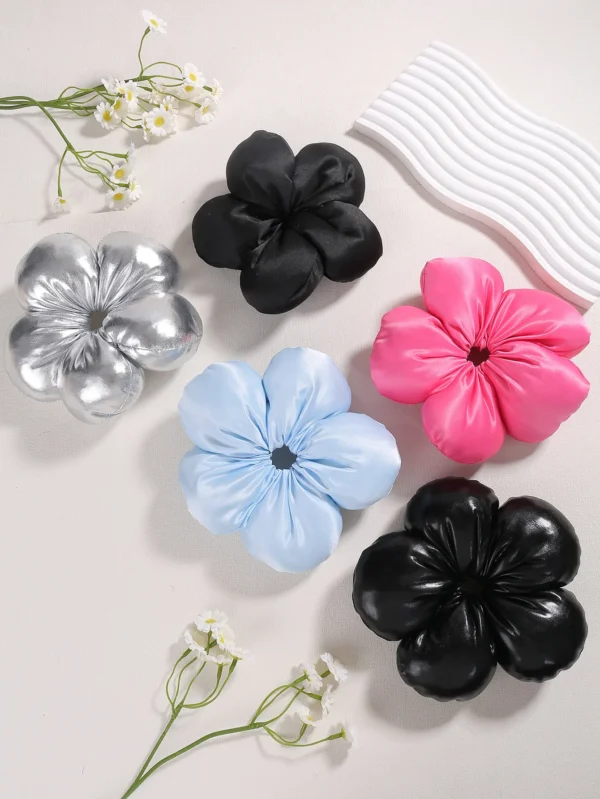 Five-petal flower hair tie