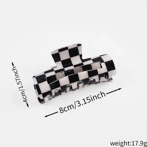 Checkerboard Hair Claws
