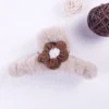 Plush knitted hair claws