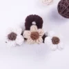 Plush knitted hair claws