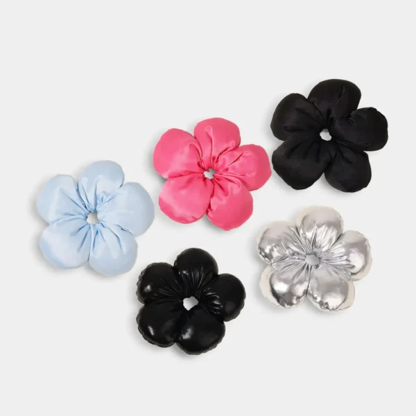 Five-petal flower hair tie
