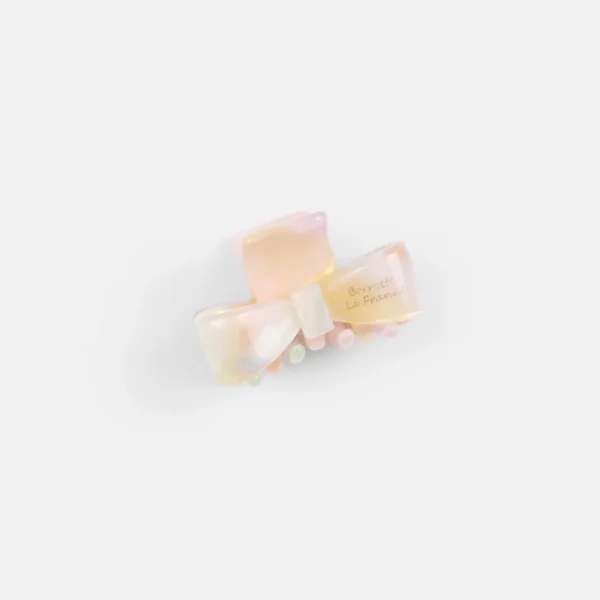 Acetate solid color bow hairpin