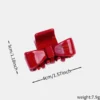 Acetate solid color bow hairpin