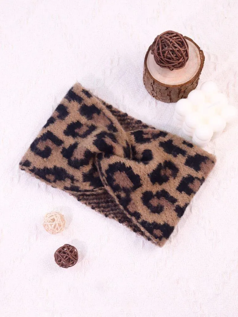 Leopard print headband