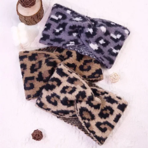 Leopard print headband