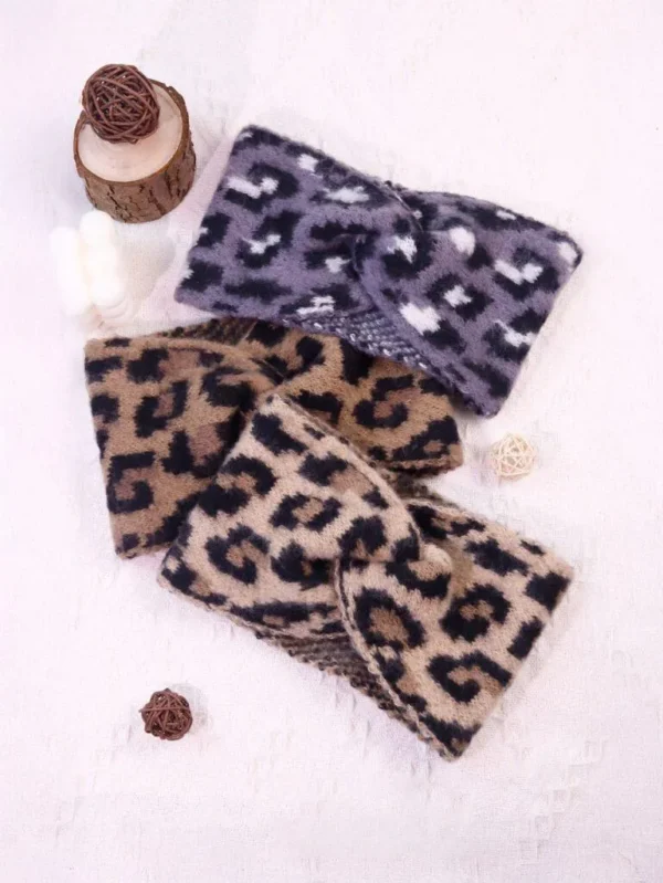 Leopard print headband