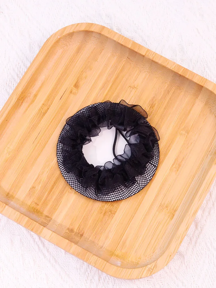 4-Pack Black and White Hair Net