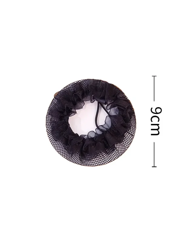 4-Pack Black and White Hair Net