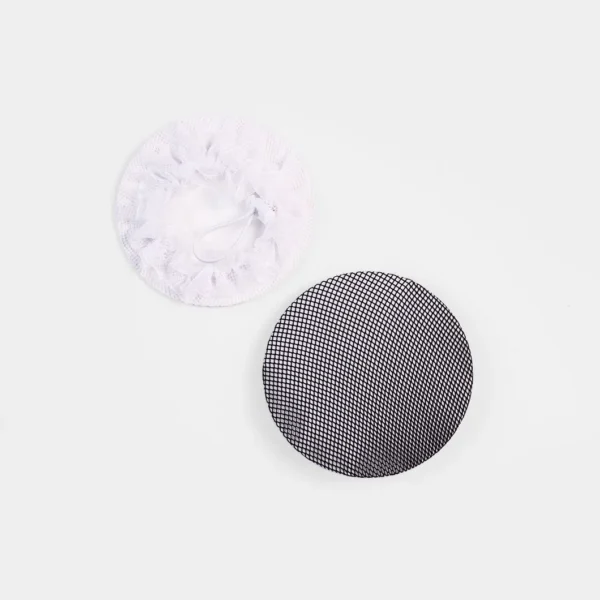 4-Pack Black and White Hair Net