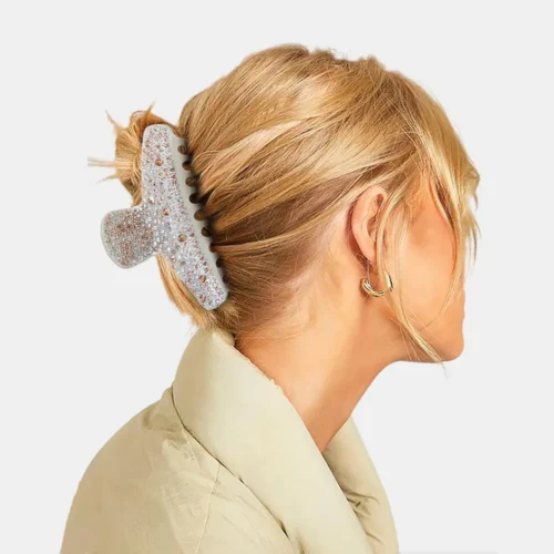 Acetate Diamond Half-Circle Hair Claw