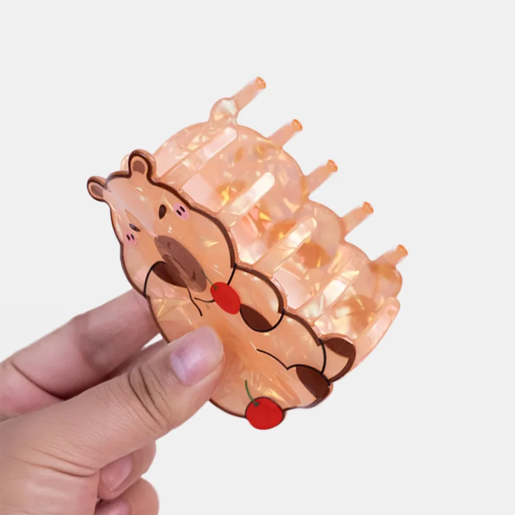 Acrylic Capybara Hair Scratching