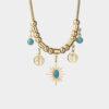 Vintage sunflower necklace