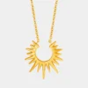 Sunflower necklace, stylish personalized necklace