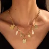 Vintage Alloy Geometric Pattern Necklace