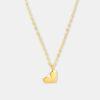Heart-shaped electroplated necklace