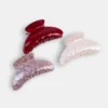 Gradient quicksand semi-circular hair grab