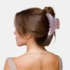 Gradient quicksand semi-circular hair grab