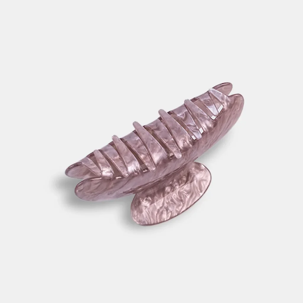 Gradient quicksand semi-circular hair grab