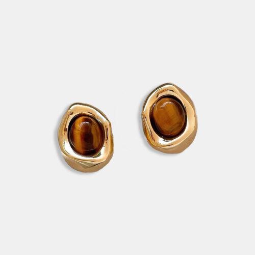 Maillard Tiger Eye Earrings