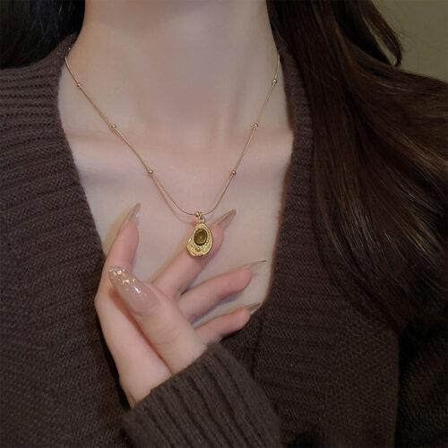 Gold Titanium Necklace