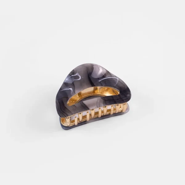 1-Pack Women's Acetate Hair Claw Clip - Medium Size Minimalist Leopard Print, Tie-Dye & Solid Color Hair Clips