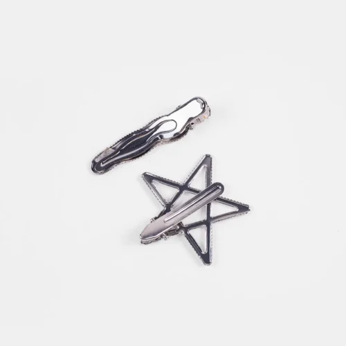 8 Sets Of y2k Style Star Shaped Love Hair Clips, Hair Accessories, Party Costumes, Delivery Of Gifts For Women